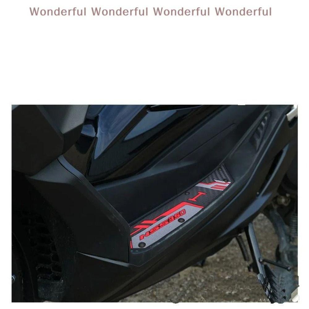 Non-slip Motorcycle Foot Pads Wear-resistant Dirt-resistant Rubber Foot Pedal Riding Protection for Honda FORZA350 NSS350