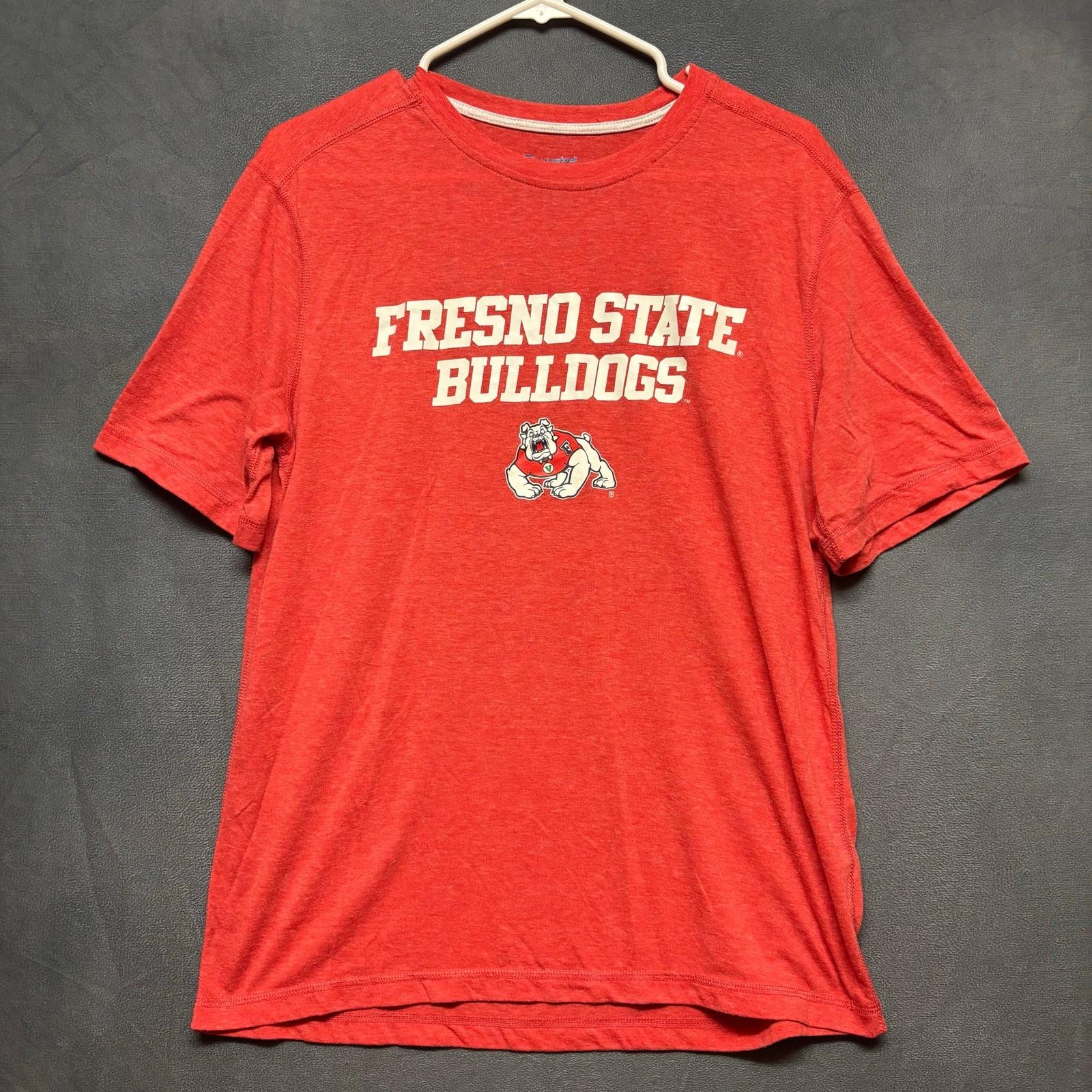 Champion Fresno State Bulldogs Red Tee Shirt Mens Medium NCAA Soft Athletic XXL