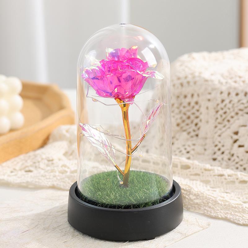 Goldfolien-Rose Nachtlicht - Ewige Blume Ornament für Valentinstag & Geburtstag