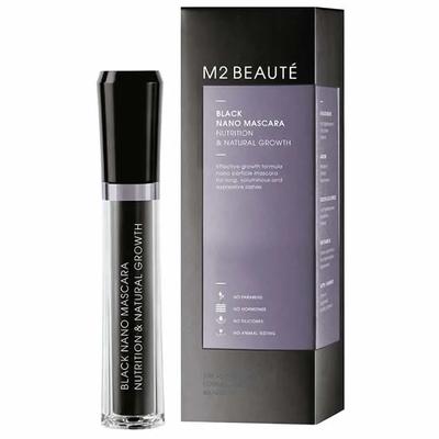 M2 Schönheit?Schwarze Nano Mascara Nutrition y Ampulle; Natürliches Wachstum 6ml
