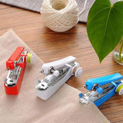 Small Sewing Machine Quick Suture Easy To Use Portable Compact Simple Operation Sew Tool ABS Mini Manual Sewing Machine for Beginner