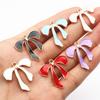 10-20pcs Bow Charms Pendant Enamel Alloy Metal Craft DIY Jewelry Making Accessories Findings for Earrings Necklace Bracelets