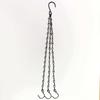 Black Hanging Chain for Flower Baskets and Garden Pots - Set of Three with Figure Eight Design