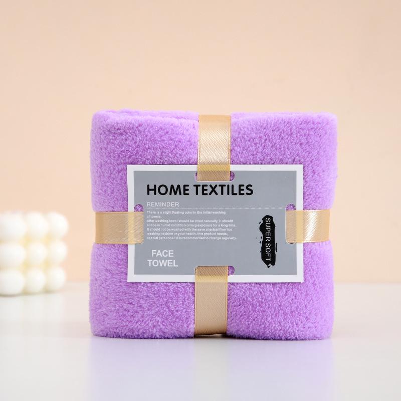Creative Coral Fleece Warp Knitted Towel - Absorbent Wedding Celebration Souvenir Gift