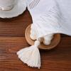 Geometric Minimalist Solid Color Table Flag with Long Hollow Tassel Tea Table TV Cabinet Cabinet Dining Table Dust Cover Cloth