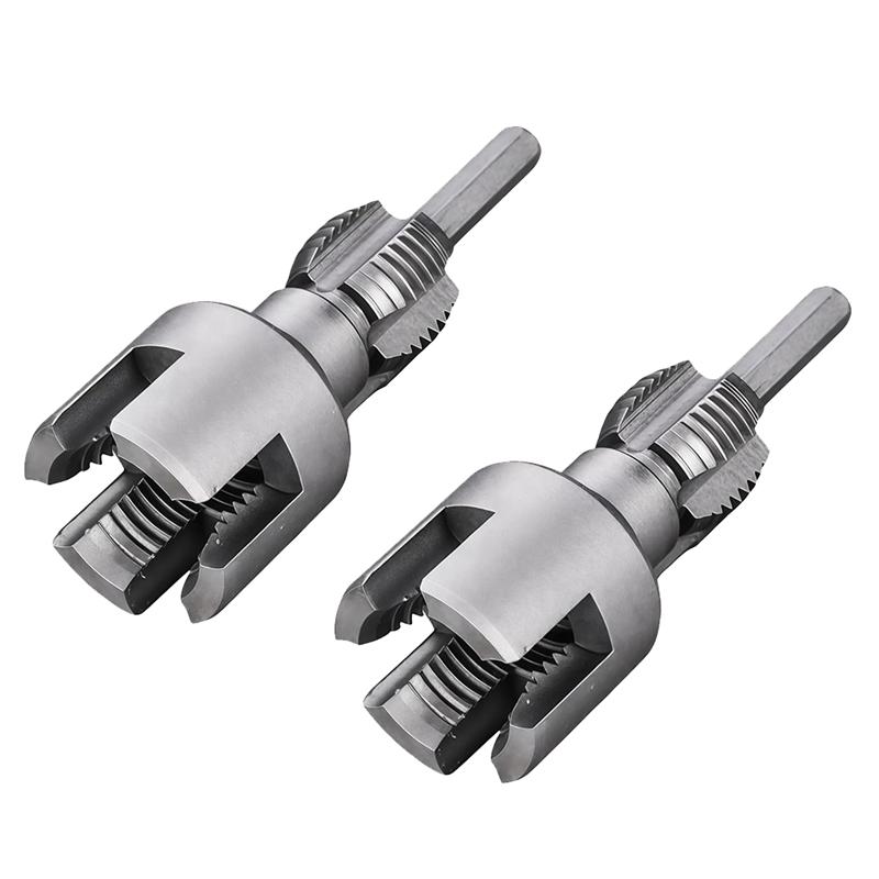 B97A-Integrated Internal & External Pipe Threading Tool, Electric Drill Compatible Pvc Pipe Threader Kit
