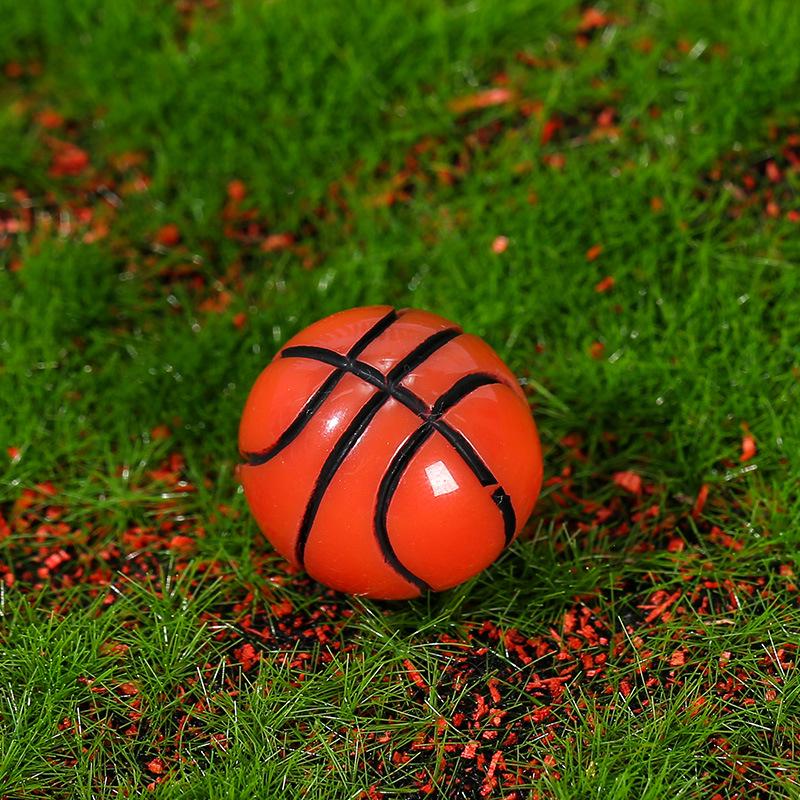 Moss Micro Landscape Mini Football & Basketball Resin Ornaments