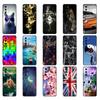 For Huawei P40 Case 6.1inch Soft Silicon Phone Back On Huawei P 40 Pro Cover Bumper Fundas Black Tpu Case Pink Anime Space Car