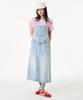 Unknown Planet Light Wash A-Line Denim Overalls