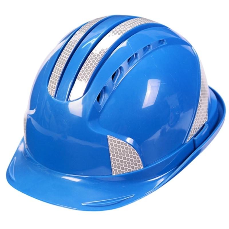 Practical Reflective Safety Helmet Protective Cap Ventilate ABS For Road Workers