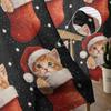 Christmas Winter Christmas Socks Curtains For Living Room Bedroom Home Decoration Window Voile Tulle Curtain Drapes