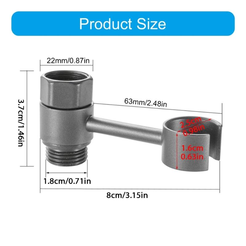 Wall Mount Metal  Bidet Sprayer Holders Toilet Bidet Sprayer Holders Simple to Use for Handheld Shower Hands  & Diaper Sprays