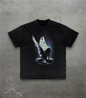 Fallen Angel Graphic Tee, Gothic Dark Art T-Shirt for Men Women, Vintage Style