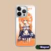 Date a Live Yamai Kaguya Silver Plating Magsafe Mobile Phone Case for iPhone 17 16 15 14 13 12 11 Air Pro Max Plus Colorful