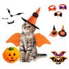 Bowknot Cat Bat Transformation Costume Non-woven Pet Halloween Costume Pet Bat Wings  Cosplay