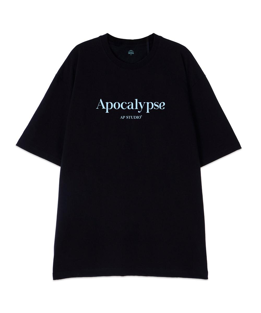 Astral Projection [Oversized] Apocalypse 13-Count Cotton Round Neck Short Sleeve T-Shirt_Black L