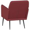 Armchair Burgundy 61 X 78 X 80 Cm Artificial Leather