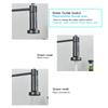 Black Gray Kitchen Sink Faucet Dual Mode Spout Pull Down 360° Rotation Faucet Deck Mounted Hot Cold Water Mixer Tap Torneira