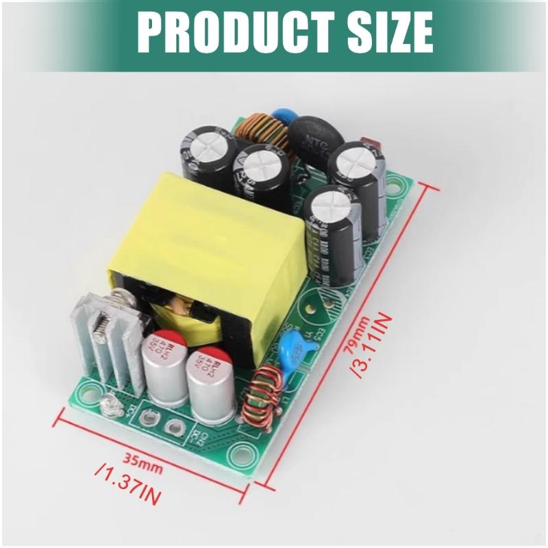 Durability Metal Plastic Housing ACDC Voltages Converter Module Stable 220Vto DC24V/12V Output for Multiple Devices