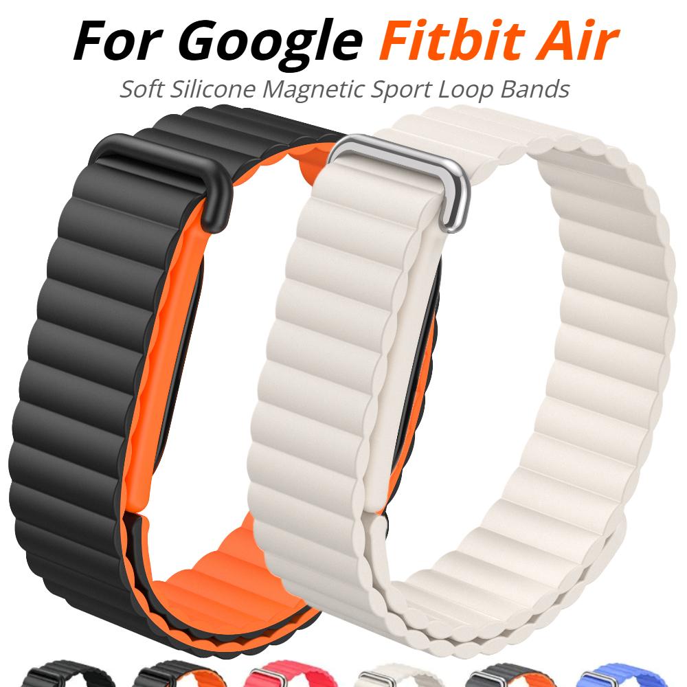 Outdoors Strap For Google Fitbit Air Sports Silicone Adjustable Fitness Tracker Magnetic Band for Google Fitbit Air Bracelet