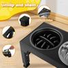 Pet Dog Bowls Adjustable Raised Stand Dog Feeder with Double Stainless Steel Pet Food Water Bowls for Small Medium Large Dogs