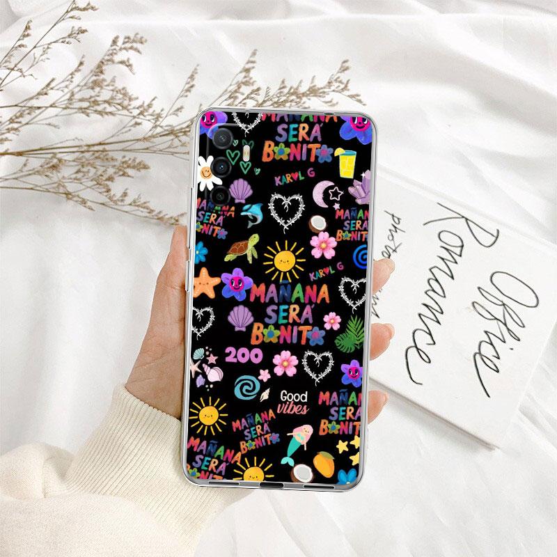 IK41 Karol G Transparent Phone Case for Samsung Galaxy A04 A04S A14 A23 A34 A54 M23 M33 M52 M53