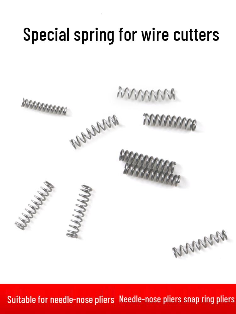 Spring-loaded Diagonal Cutting Pliers: 4, 5, 6, 7 inch with Small Compression Spring, Ideal for Circlip & Pressure Shrink Tasks.