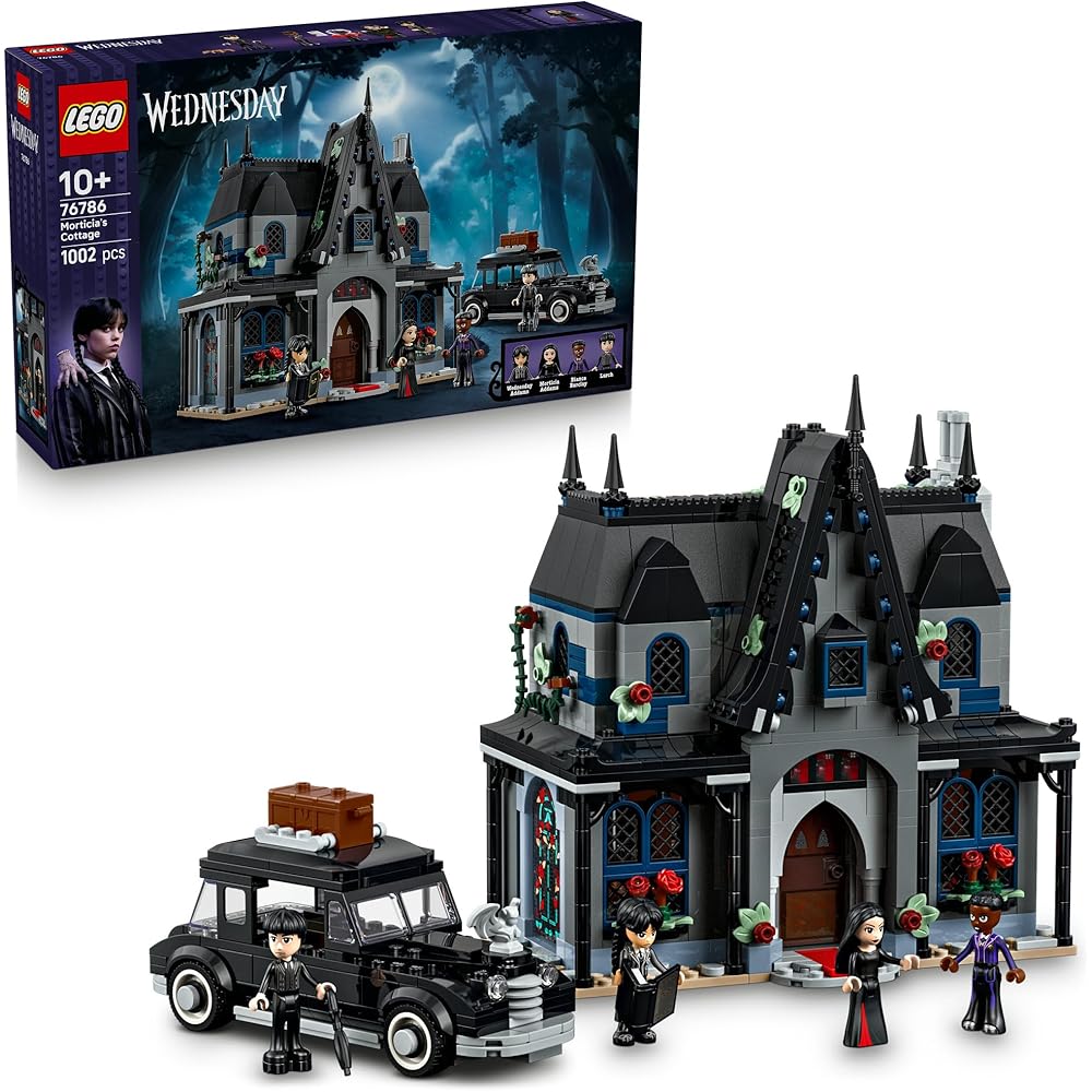 

LEGO Wednesday Morticia s Cottage Building Set 10+ Years Kids Toy with Figures and Accessories 76786