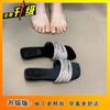 Fashion Word with Slippers Women's Summer Wear Lazy 2025 New High-end Versatile Fine Flash Low-heeled Open-toed Sandals
