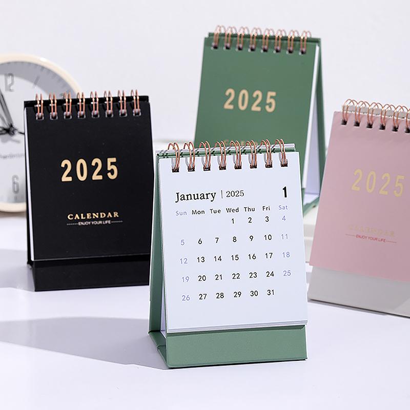 2025 Desk Calendar Annual Planner Standing Flip Calendar With Coil To-Do List Schedule Organizer Home Office School Supplies