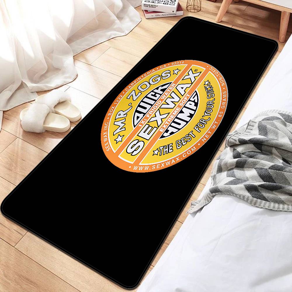 Mr Zogs Surfing Sex Wax Long Rugs Cheaper Anti-slip Modern Living Room Balcony Printed Bedside Area Rugs