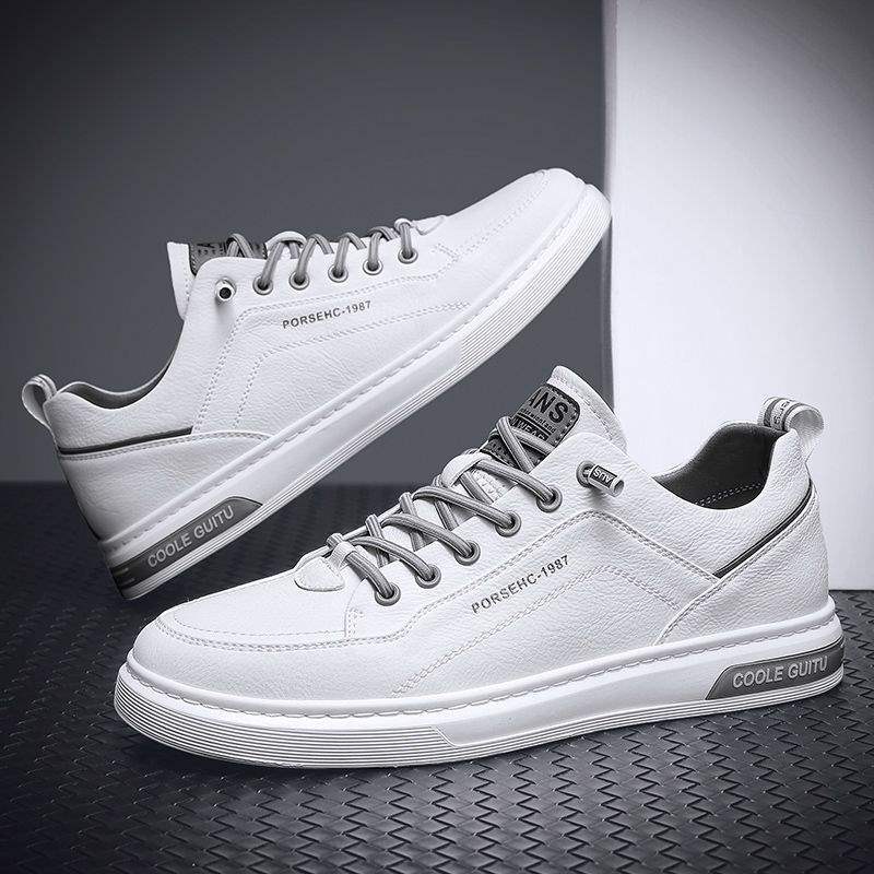 Men's Shoes Summer Breathable Casual Versatile Thick-soled Black Board Shoes Men's Waterproof and Non-slip Shoes Sports Trendy Shoes