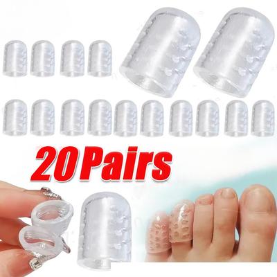Silicone Toe Protector Breathable Silicone Toe Tube Corn Blisters Calluses Corrector Toe Spacer Relieve Feet Pain Foot Care Tool