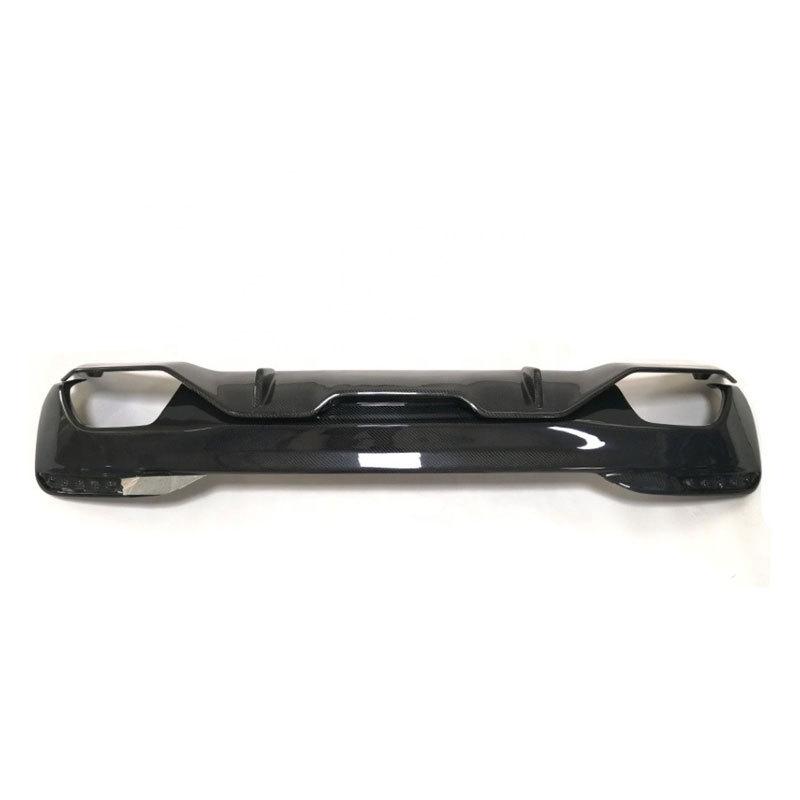 MP Style Dry Carbon Fiber Rear Bumper Lip Diffuser for BMW 5 Series G30/G38 (2016-2023) - 2-Piece Set