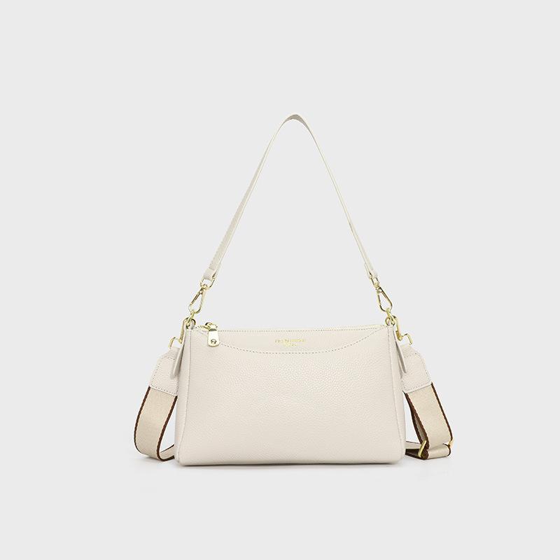 Genuine Leather Women's Bag Fashionable Single-shoulder Crossbody Bag Cowhide Small Square Bag