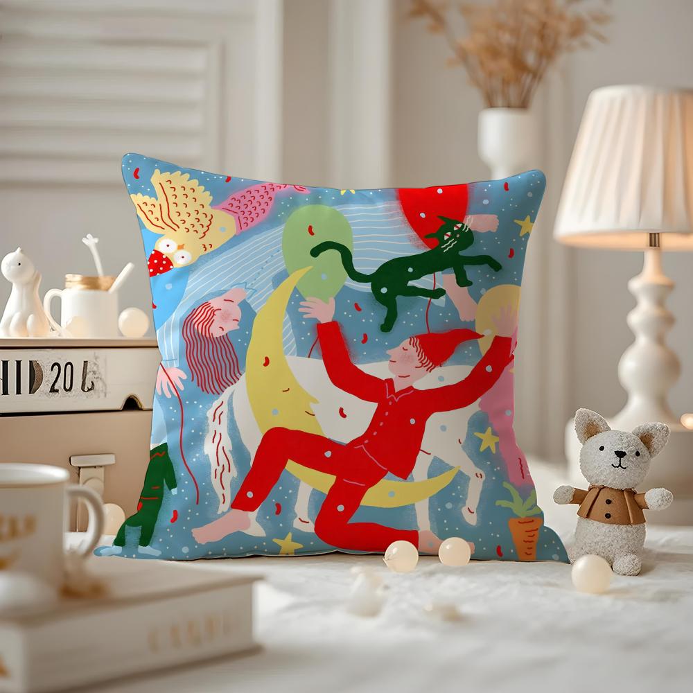 Love And Relationships In Everyday Life Cushion Cover Pattern Printed Pillowcase For Living Room Sofa Cushion Cover & Bedroom De