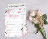 Inkdotpot Bridal Shower Games Advice For The Bride Set Of 50A  FloralA  Mad Libs Game