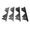 4Pcs Stove Counter Gap Cover Stainless Steel 13.8 To 27.6in Adjustable Length Stove Gap Filler