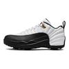Baskets Unisexe Air Jordan 12 Low Golf Taxi Blanc Or Métallisé Noir DH4120-100