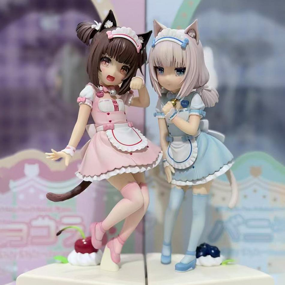 Kasane Teto Twin-Tail Anime Girl Figure Set 2Pcs Pvc Collectible Dolls With Two Poses Cute Character Statues For Desktop Decorat