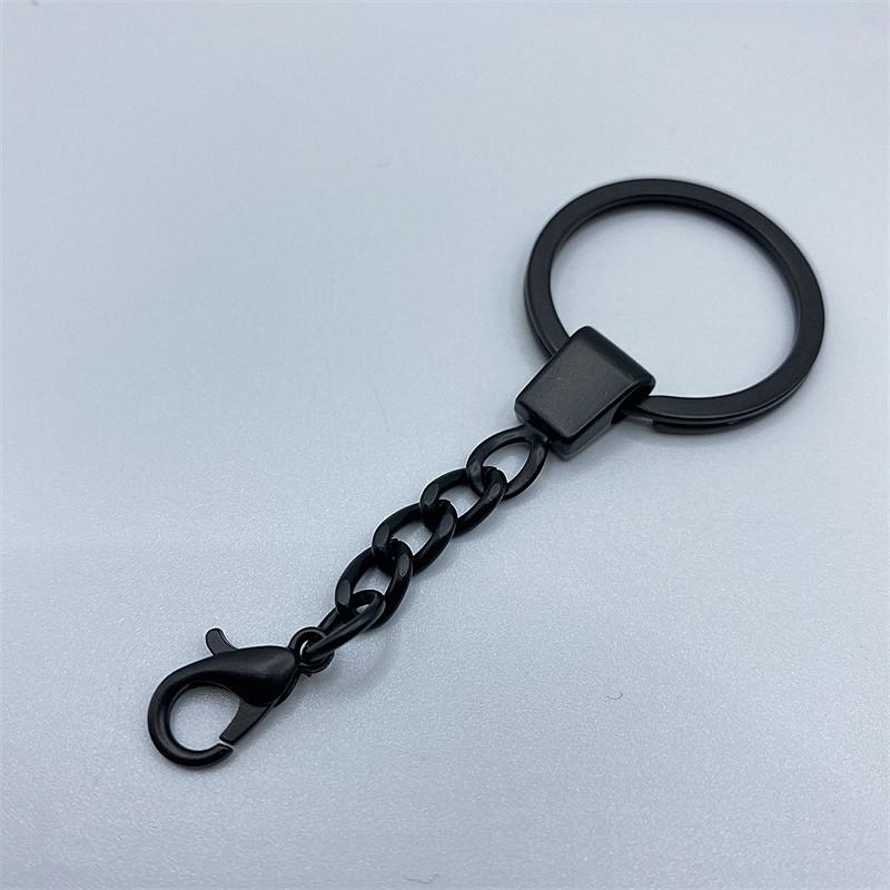 Elektrophoretischer Schwarzer Schlüsselanhänger und Schlüsselanhänger