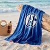 Asciugamano da Spiaggia Morbido Asciugatura Rapida Tema Schalke 04?Asciugamano Asciutto Per Vacanze Estive Al Mare Nuoto