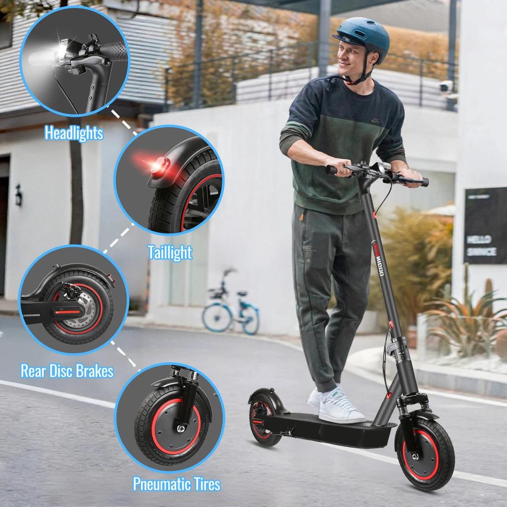 SUNNIGOO N7 Max Electric Scooter 36V 12.5Ah Battery,10inch Tires