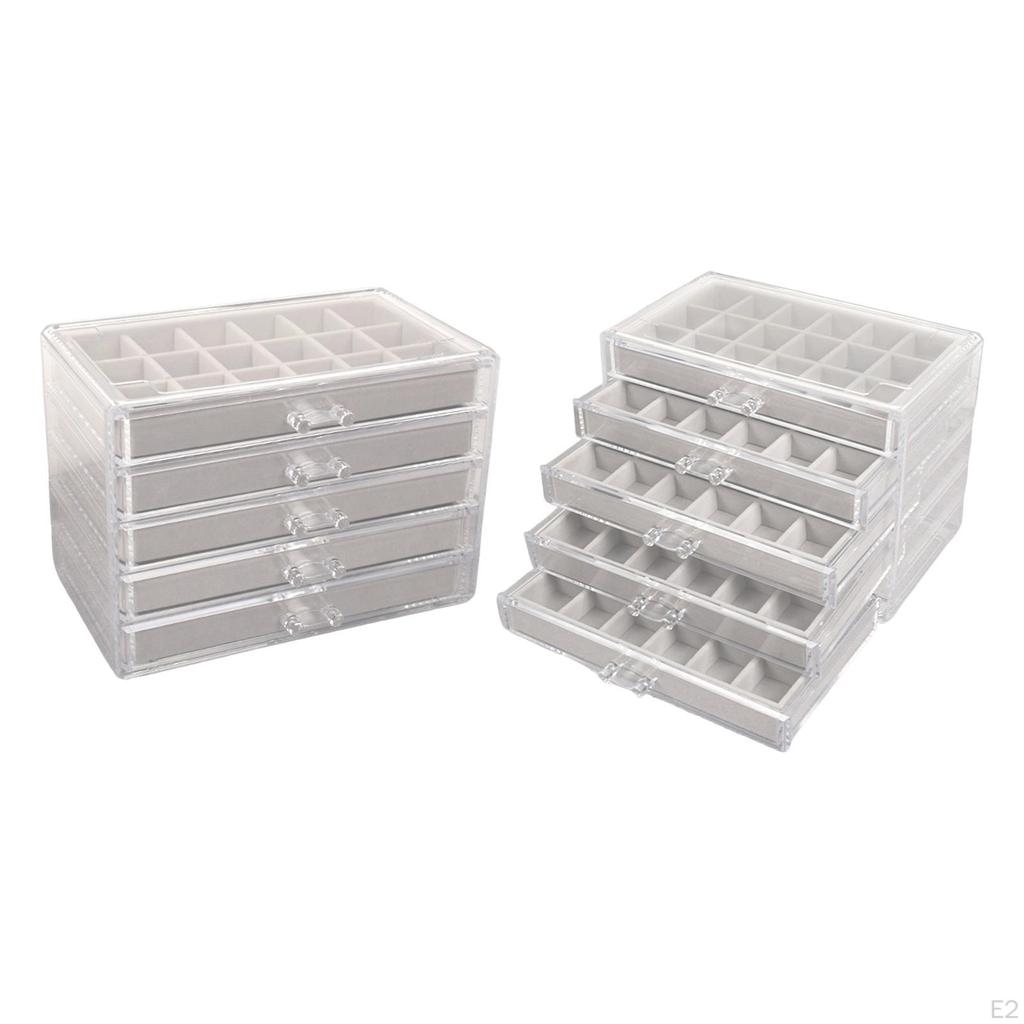 Ear Organizer with 5 Drawers Display Holder for Bracelet Birthday Gift Graduation Day
