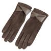 Winter Padded Warm Gloves Vintage Solid Color Suede Can Touch Screen Riding Ski Mittens