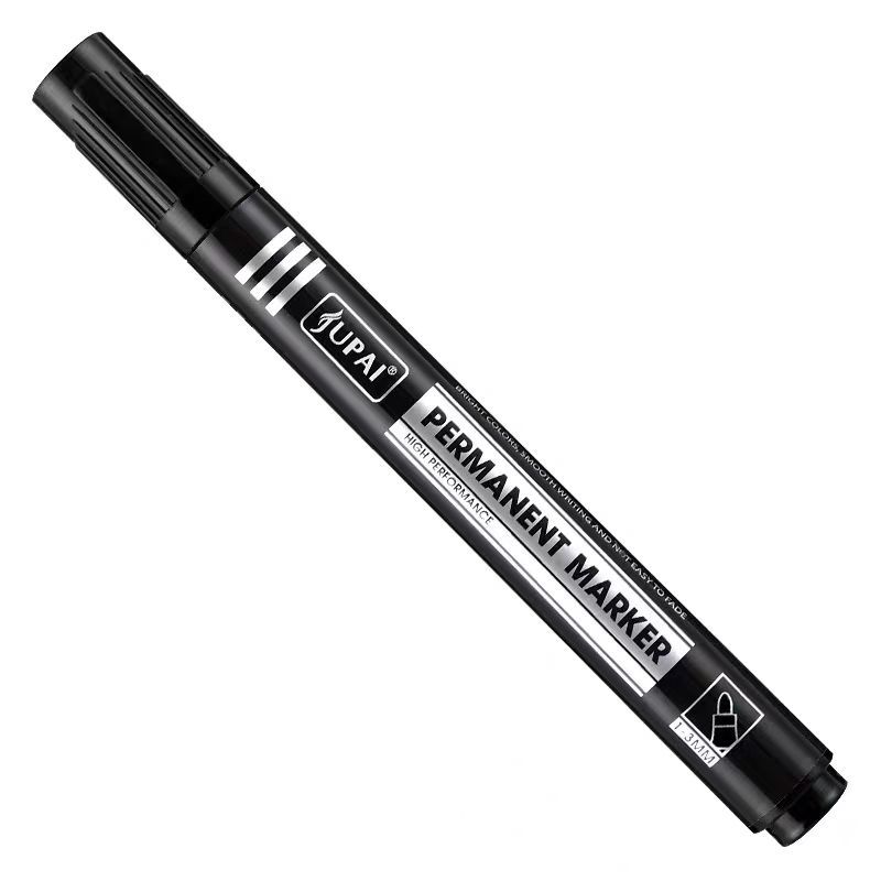 3 Pcs Permanent Paint Marker Pen Waterproof Black Pen For Tyre Oily Markers Quick Drying Signature Pen Stationery Supplie