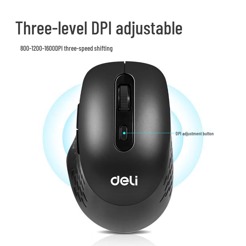 Deli 2.4G Wireless Optical Mouse
