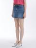 UNKNOWN PLANET Triangle Denim Skirt Blue