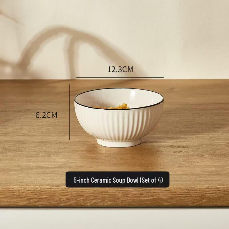 Qiwei Japanese Style Ceramic Dinner Plate