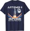 Artemis II Start Zpět na Měsíc 2026 Vesmírné Unisex Tričko